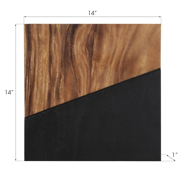 Phillips Collection Th99989 Geometry Wood Wall Tiles Chamcha Wood Natural Black 03