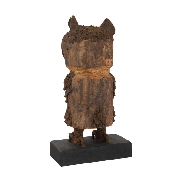 Th72069 Boy Owl Carved Animal 2