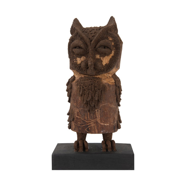 Th72069 Boy Owl Carved Animal 4