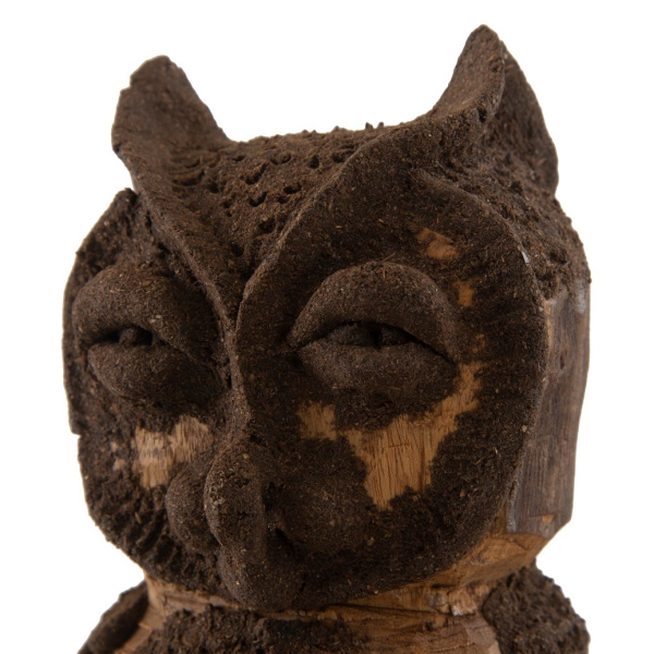 Th72069 Boy Owl Carved Animal 5