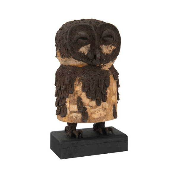 TH72070 Girl Owl, Carved Animal