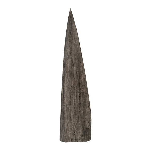 TH92143 Shark Tooth Sculpture, Small, Grey Stone Finish