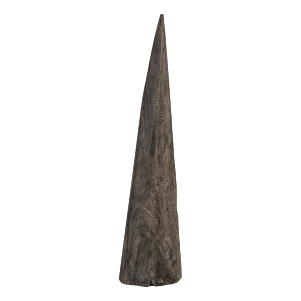 TH92144 Shark Tooth Sculpture, Large, Grey Stone Finish