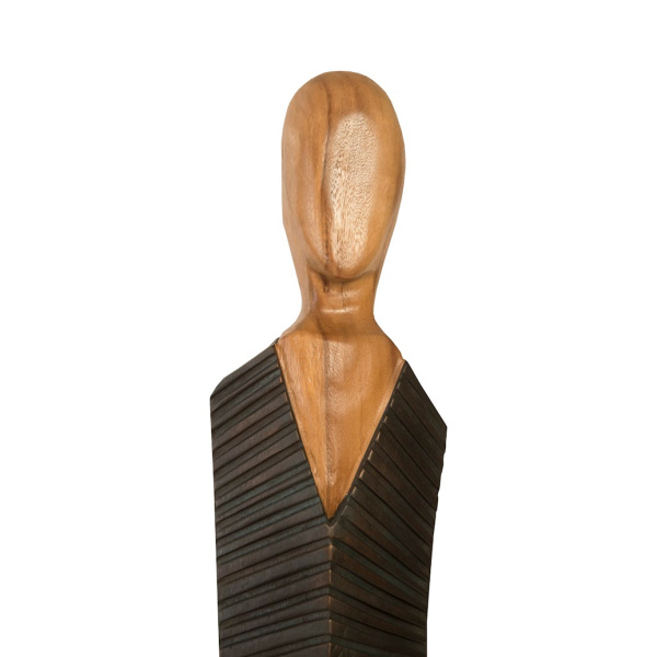 Th95606 Vested Male Sculpture Large Chamcha Natural Black Copper2