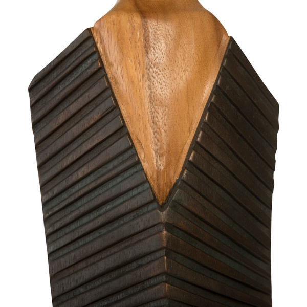 Th95606 Vested Male Sculpture Large Chamcha Natural Black Copper4