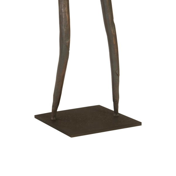 Th96035 Abstract Figure On Metal Base Bronze Finish Arm Up3