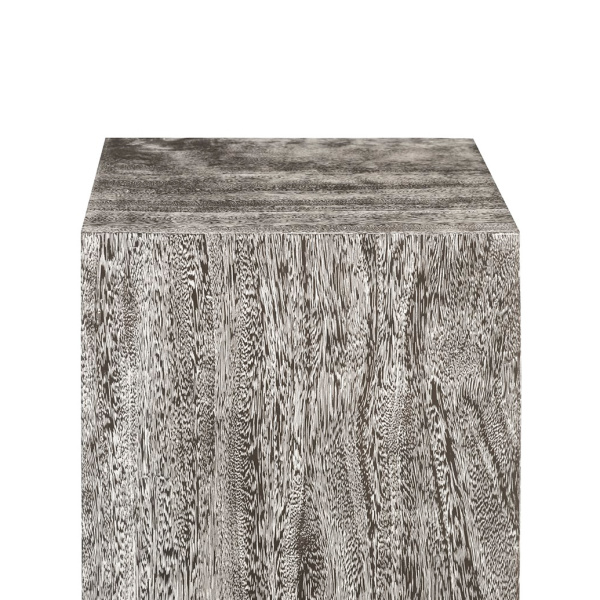 Th97657 Origins Pedestal Medium Mitered Chamcha Wood Grey Stone Finish 3