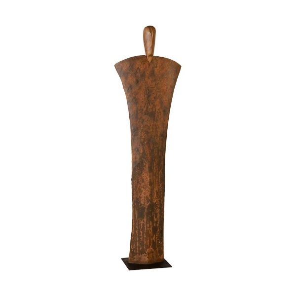 TH99491 Standing Person on Base, Small, Chamcha Wood, Iron