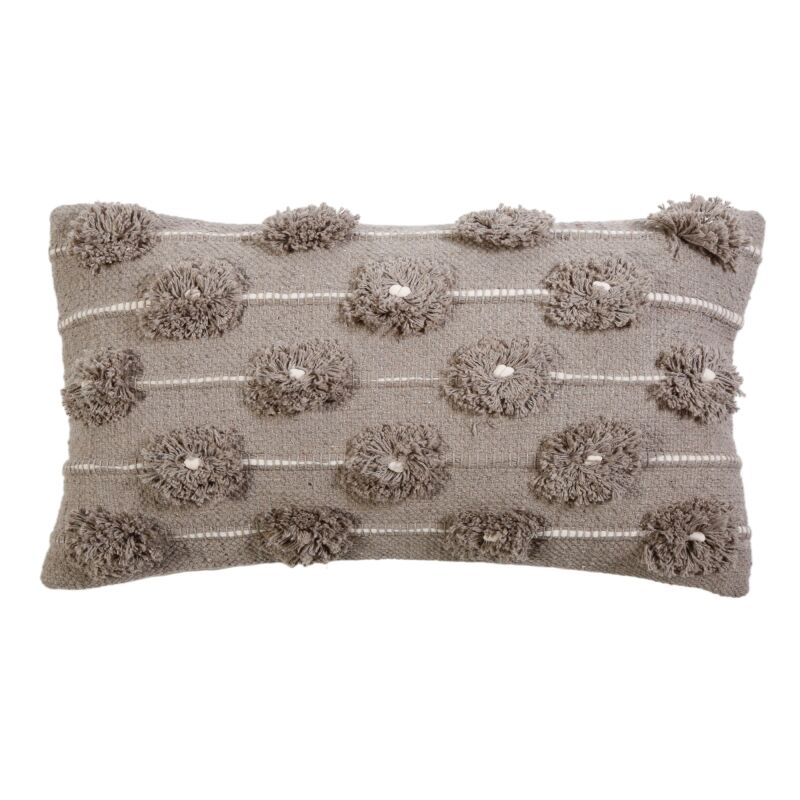 Lola Taupe/ Ivory 14x24 Pillow