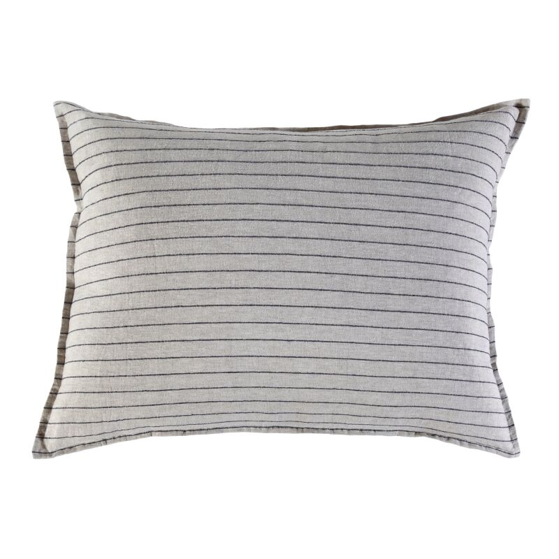 Blake Grey Large 28x36 Linen Pillow