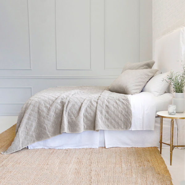 Brussels Taupe Queen Coverlet