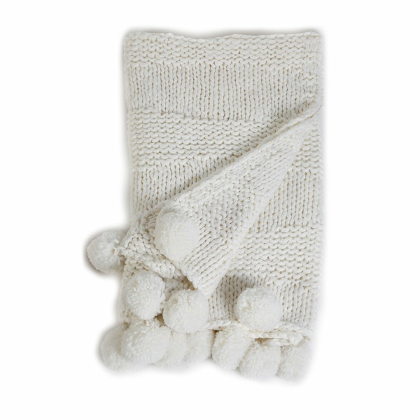 Oulu Winter White 50x60 Throw Blanket