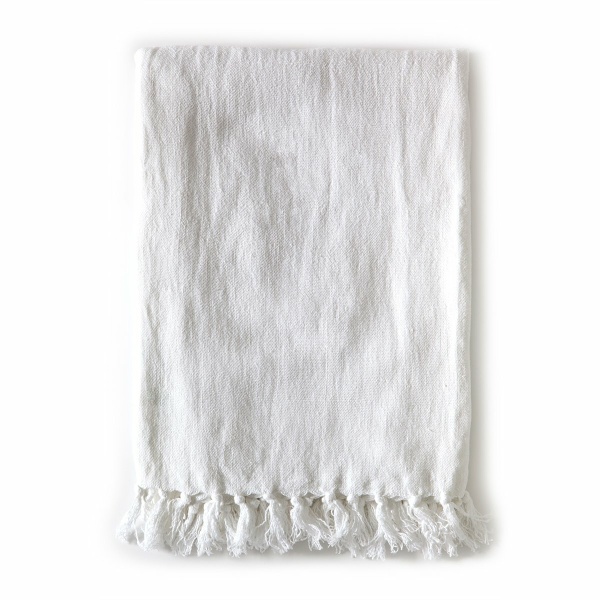 Montauk White Queen Blanket 90x90