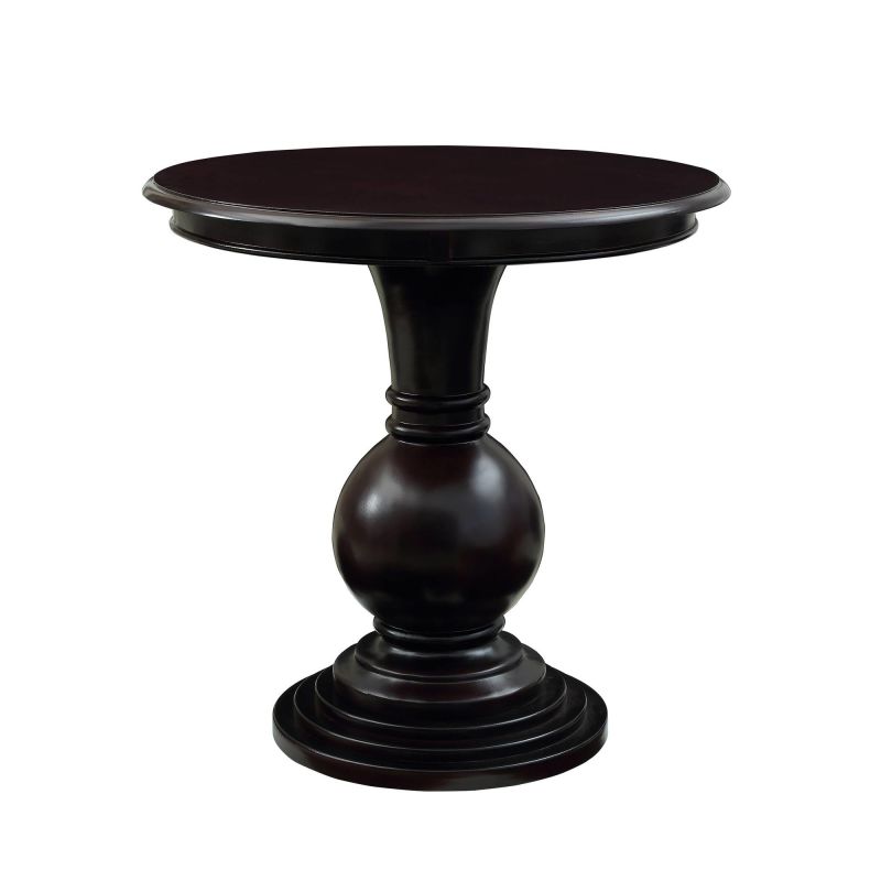 809-350 Espresso Round Accent Table