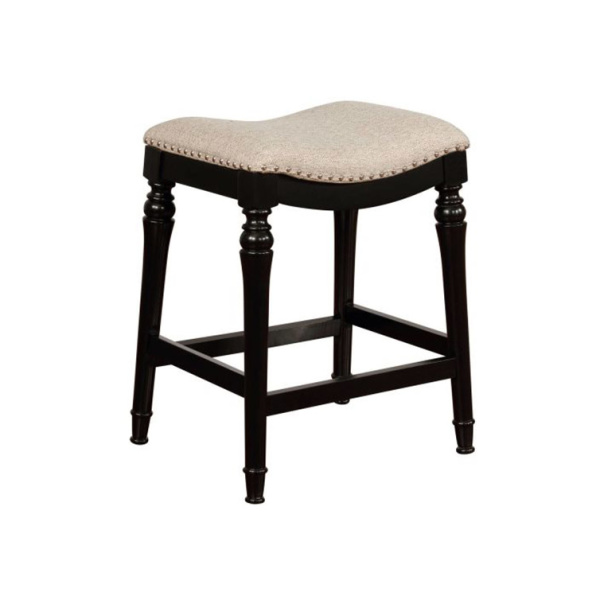 D1043D16CSB Hayes Big and Tall Counter Stool, Black