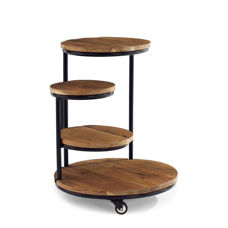 d1247a19ps collis four tiered plant stand side table wheels 9