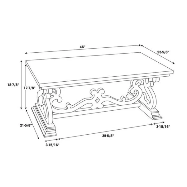 D1256a19ct Renck Coffee Table 6