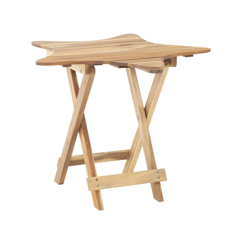 D1274A19N Stanbury Outdoor Folding Table, Natural