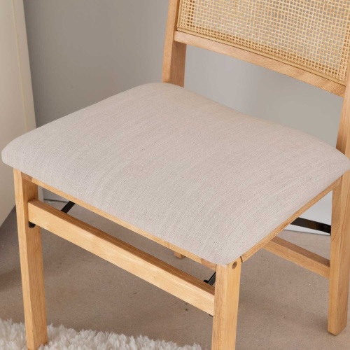 d1293d19 bina rattan cane folding dining side chair beige 1