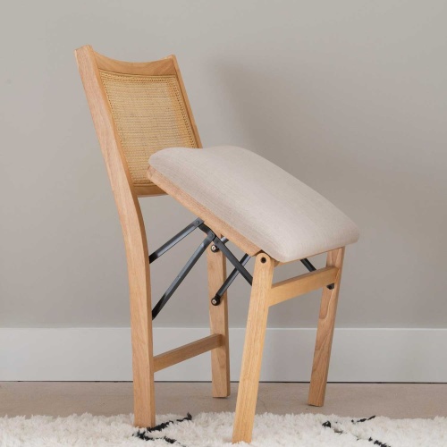 d1293d19 bina rattan cane folding dining side chair beige 3