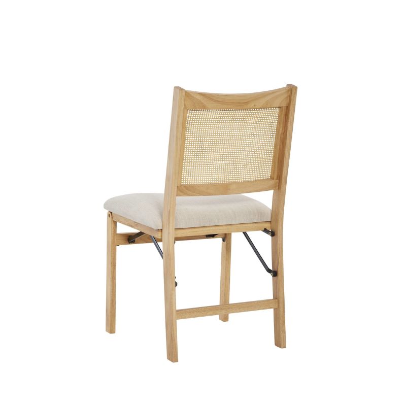 d1293d19 bina rattan cane folding dining side chair beige 6