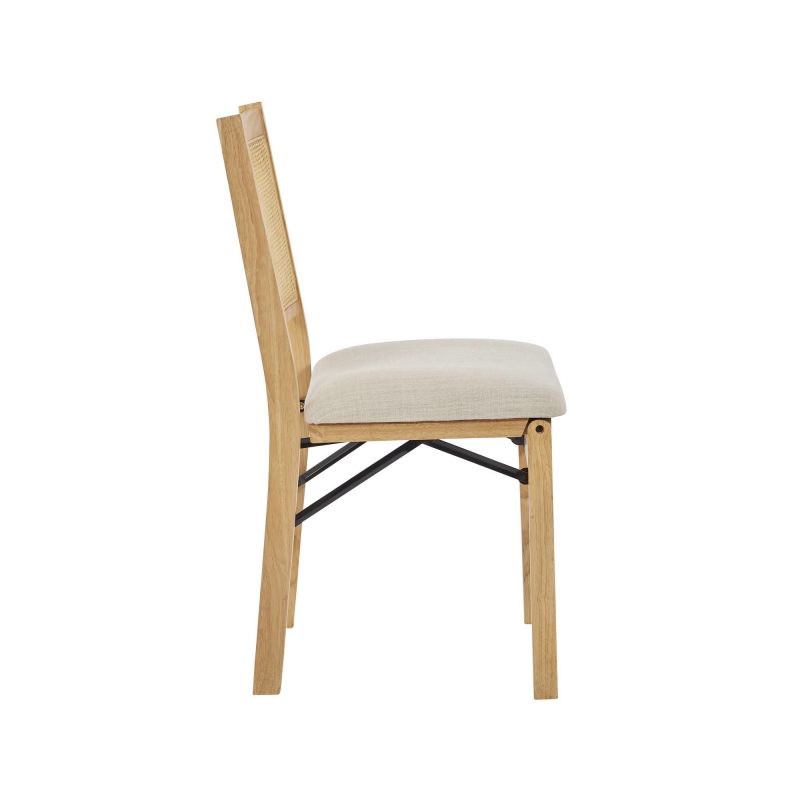 d1293d19 bina rattan cane folding dining side chair beige 7