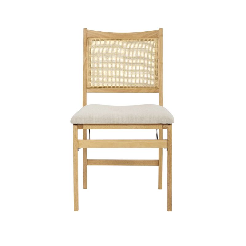 d1293d19 bina rattan cane folding dining side chair beige 8