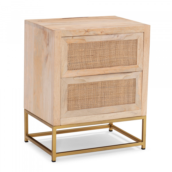 D1239A19C2 Janie Rattan Cabinet Two Drawers