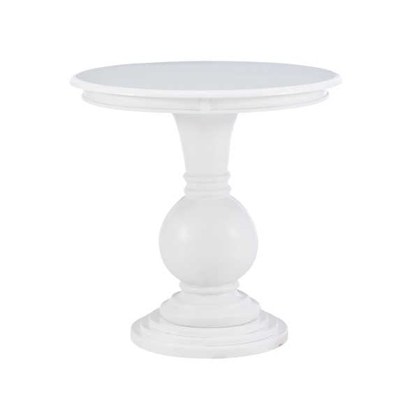 Powell D1431a21w Adeline Round Accent Table White