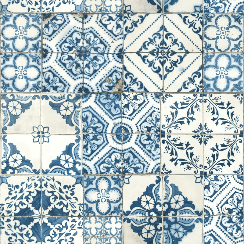 RMK11083WP Mediterranian Tile Peel & Stick Wallpaper
