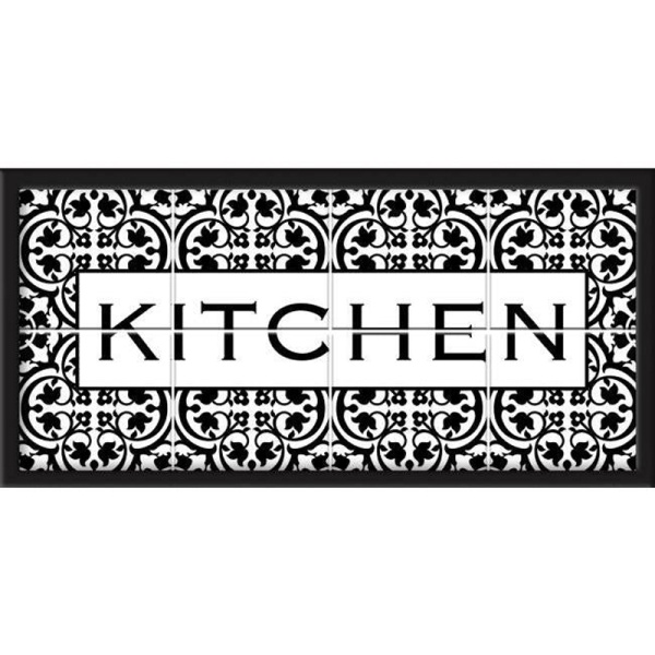 AVE4811 Kitchen Tile And Type Framed Wall Art