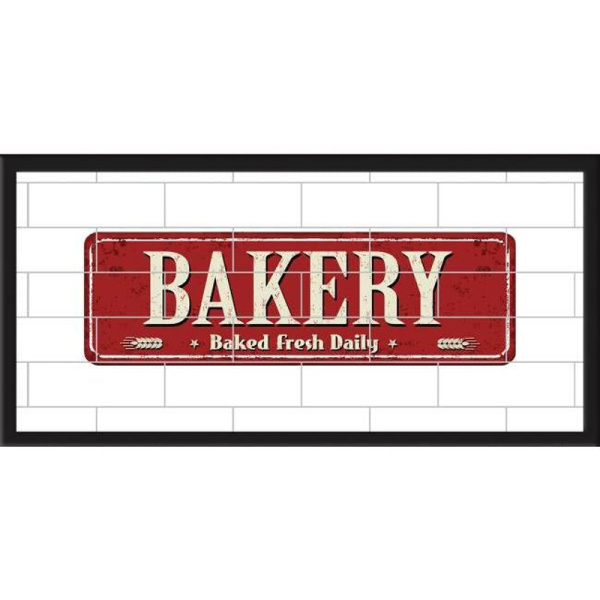 AVE4812 Bakery Tile And Type Framed Wall Art
