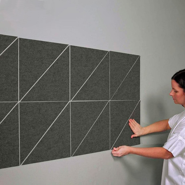 Qws1011 Triangles Acoustical Peel Stick Tiles 4