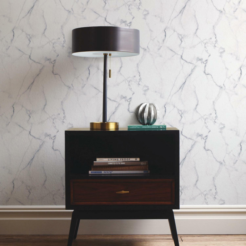 RMK10839WP Carrara Marble Peel & Stick Wallpaper