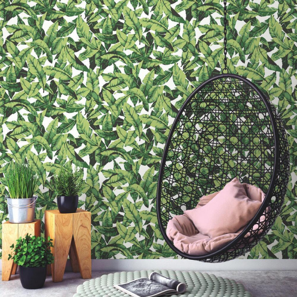 RMK11045WP Palm Leaf Peel & Stick Wallpaper