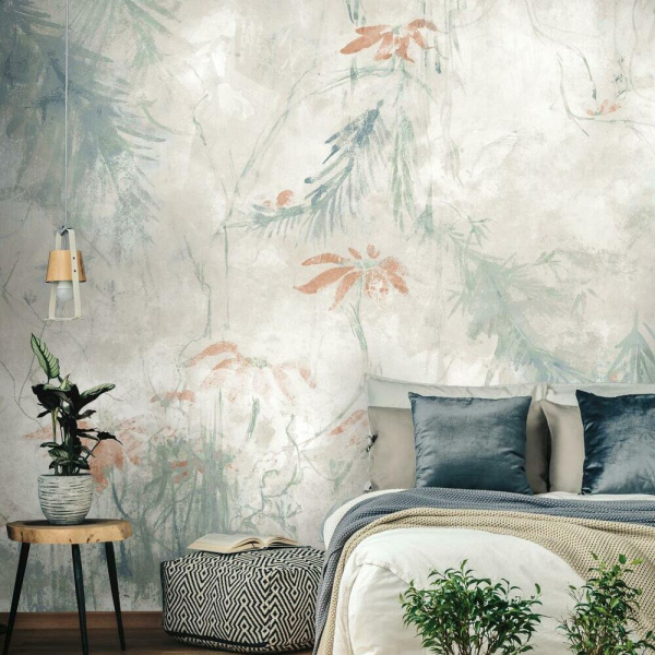 RMK11589M Jungle Lily Mural Peel & Stick Wallpaper