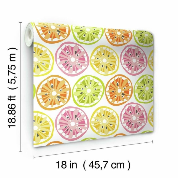 Rmk12095rl Citrus Sweet Peel Stick Wallpaper 4