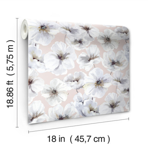 Rmk12515rl Tamara Day Hawthorn Blossom Peel And Stick Wallpaper By Roommates 9