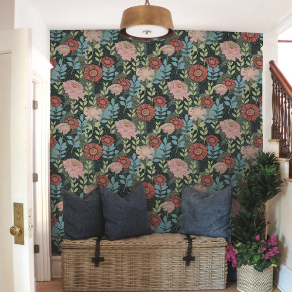 RMK12575RL Tamara Day Botanical Garden Peel & Stick Wallpaper By Roommates