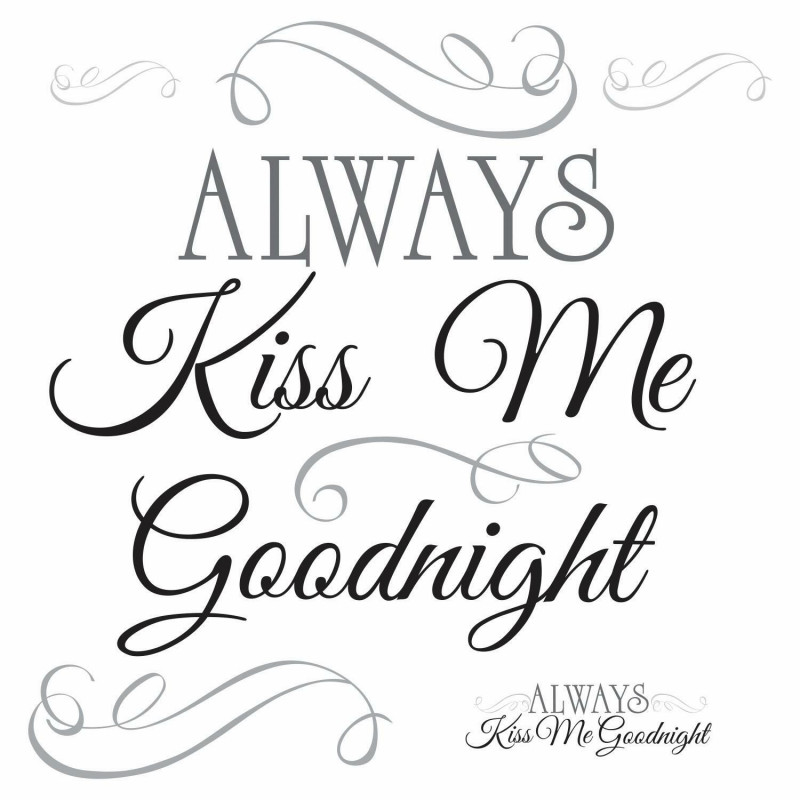 Rmk2084scs Always Kiss Me Goodnight Wall Decals Scattered