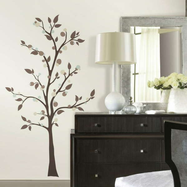 RMK2365GM Mod Tree Peel And Stick Giant Wall Decals