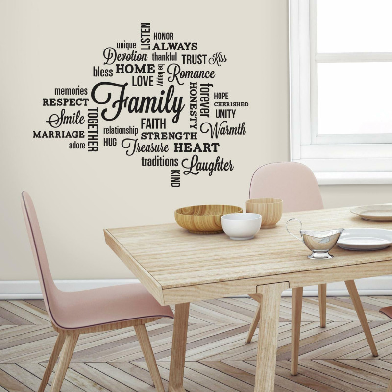 RMK2741SCS Family Quote Peel And Stick Wall Decals