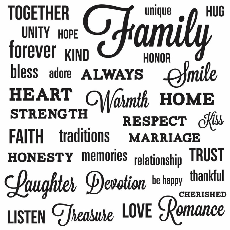 RMK2741SCS Family Quote Peel And Stick Wall Decals