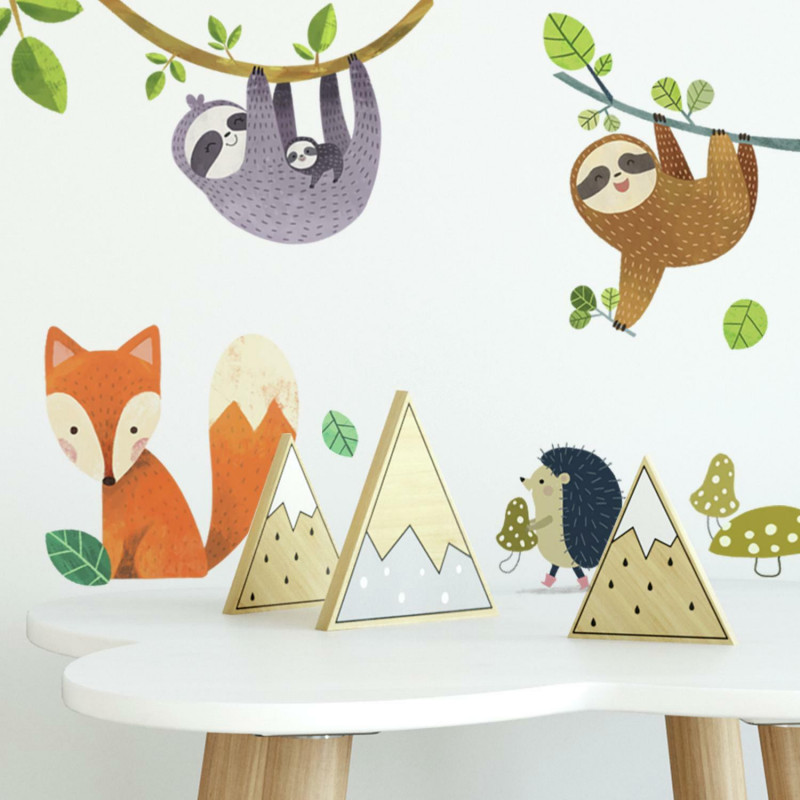 RMK4005SCS Forest Friends Peel And Stick Wall Decals