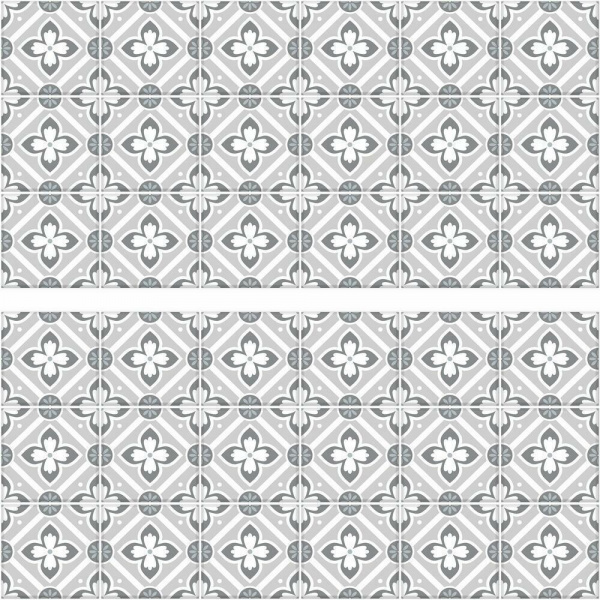 RMK4650GM Galway Gray Tile Backsplash Peel And Stick Giant Wall Decals