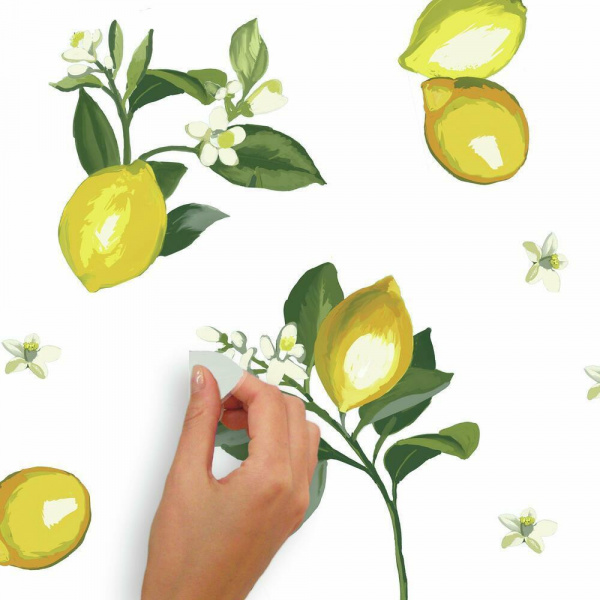 RMK4712GM Lemon Peel And Stick Giant Wall Decals