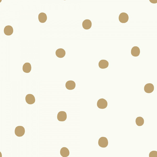 RMK9012WP Dots Gold Peel & Stick Wallpaper