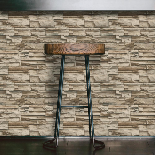 Rmk9025wp Stacked Stone Peel And Stick Wallpaper Rs1