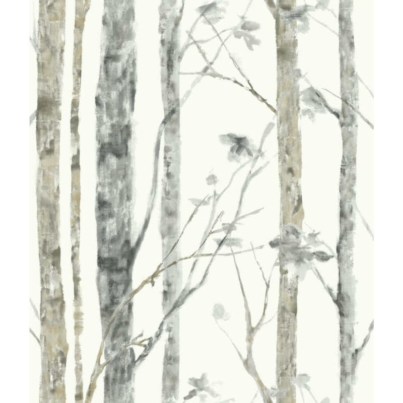 RMK9047WP Birch Trees Peel & Stick Wallpaper