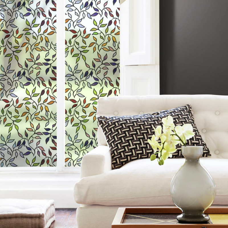 WFM3905SLG Stained Glass Leaves Windowfilm